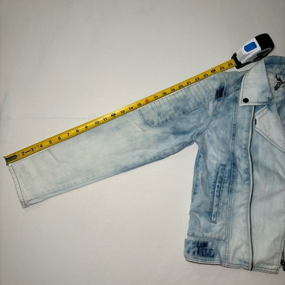 Volcom Genuine Acid Sun Wash 99% Cotton Zip Jean Jacket Size S - Picture 14 of 16